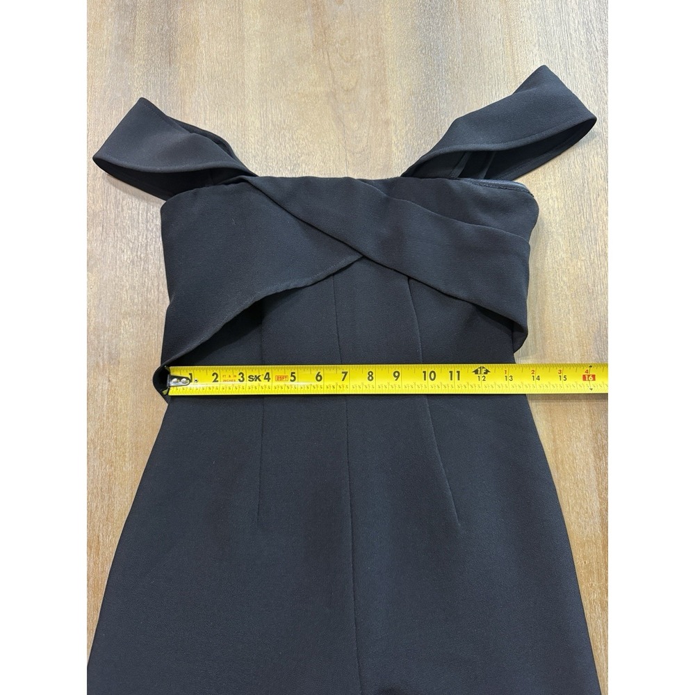 Keepsake Shooting Star Jumpsuit Off Shoulder Wide Leg Crop Black Size Small NWT - Picture 6 of 14